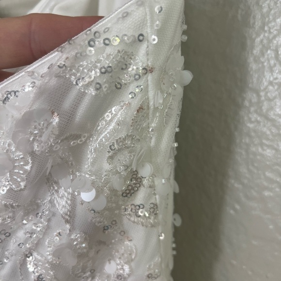 Profound Romance White Sequin Embroidered Bustier Maxi Dress - Picture 11 of 12